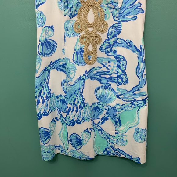 Lily Pulitzer Emery Shift Dress in Barefoot Princess in Resort White Size 4 - Picture 3 of 15